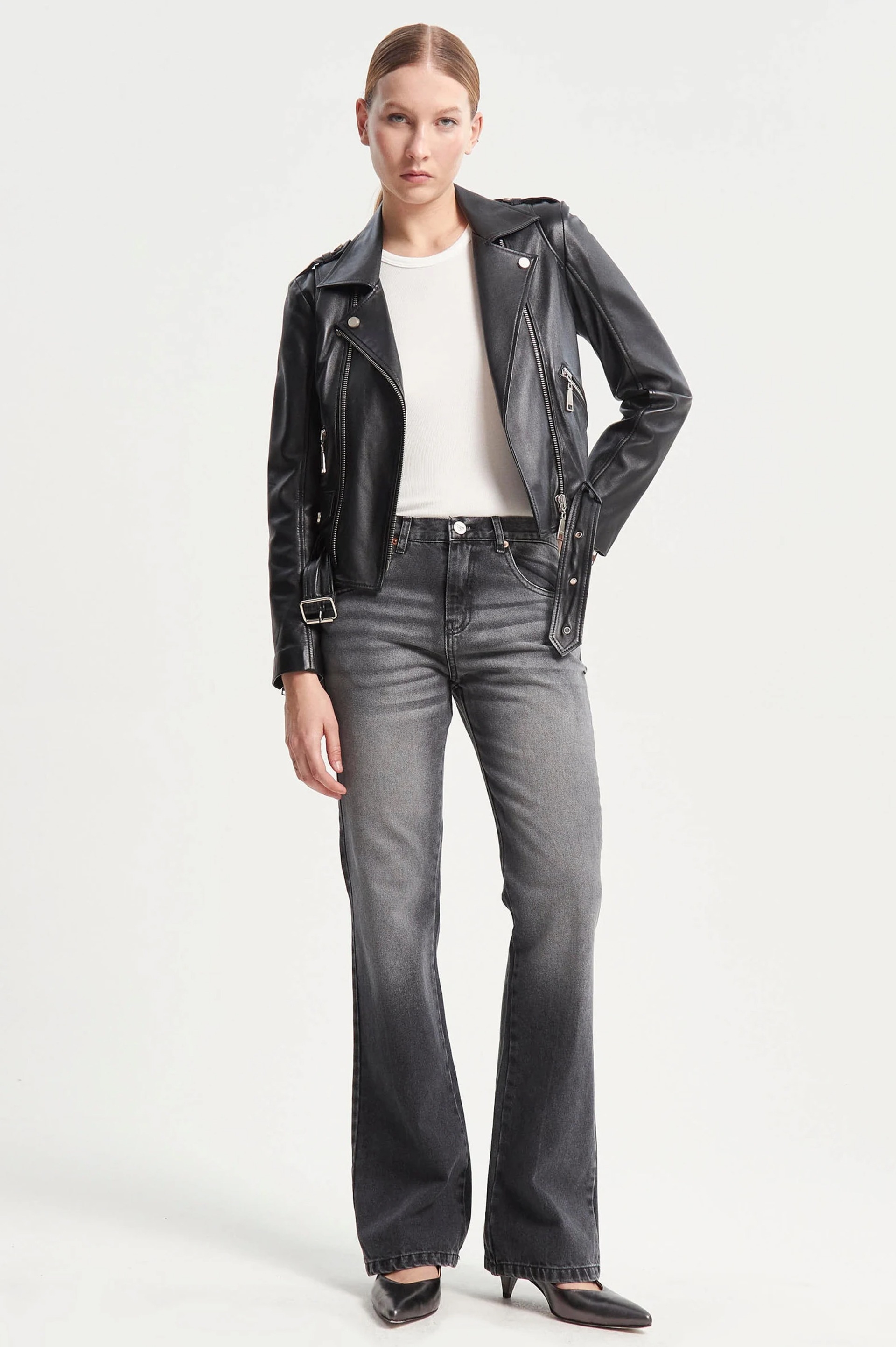 JEANS KATE WIDE BLACK