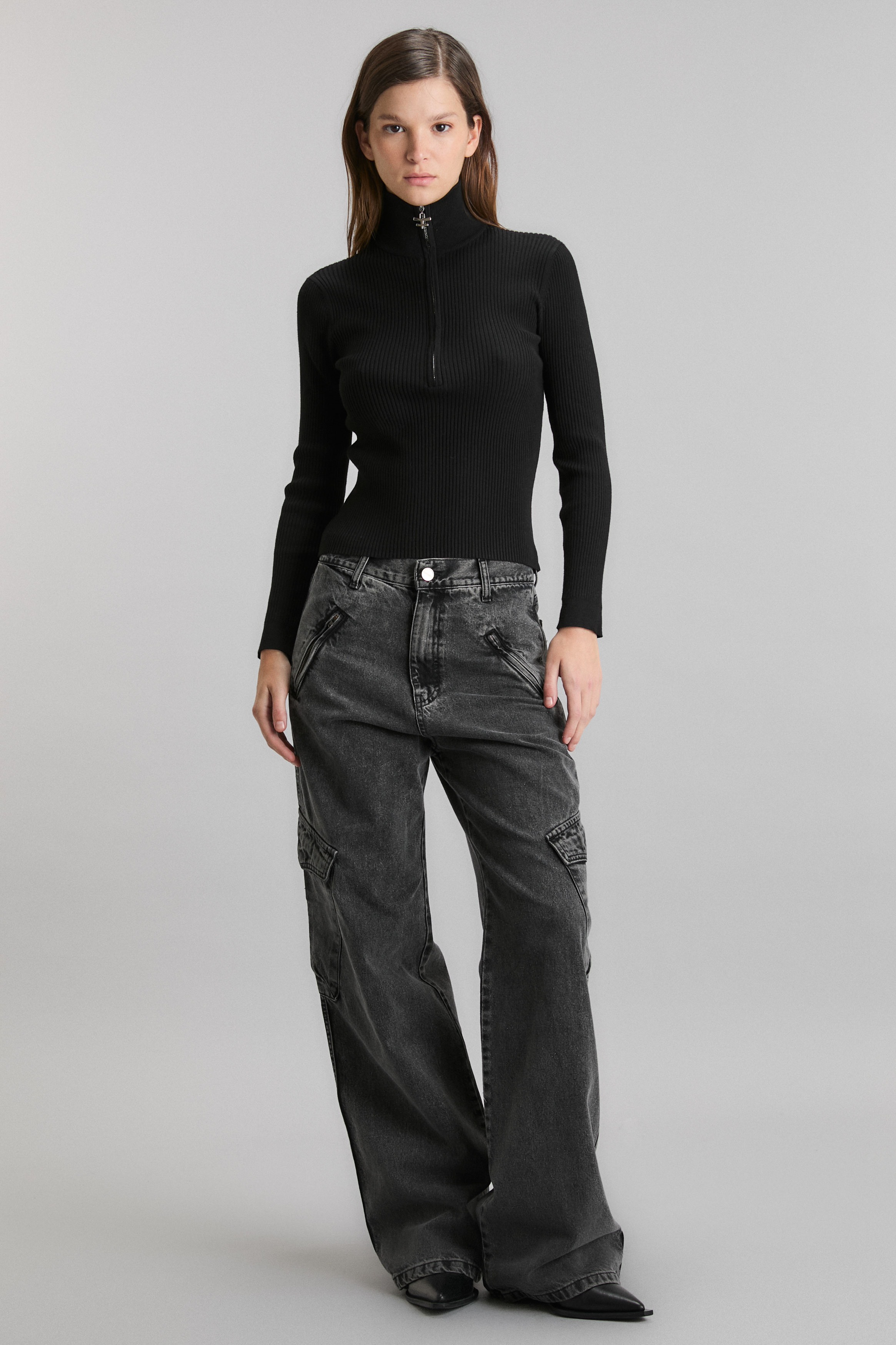 JEANS CARGO AMBITION BLACK