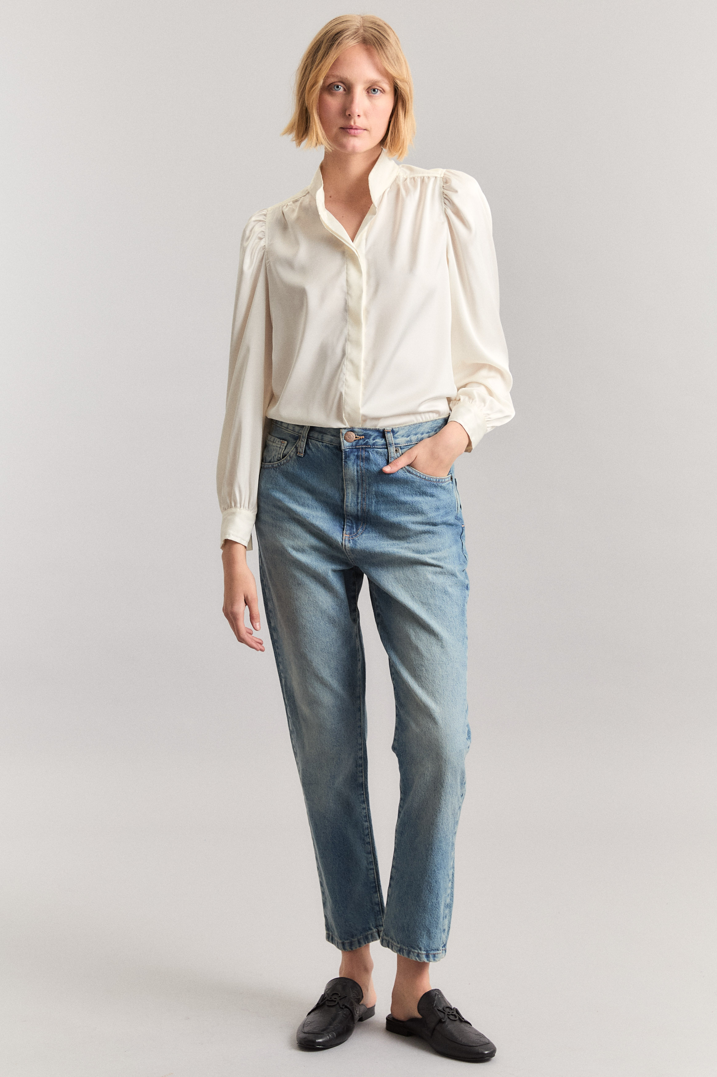 JEANS GINGER DUSTY BLUE