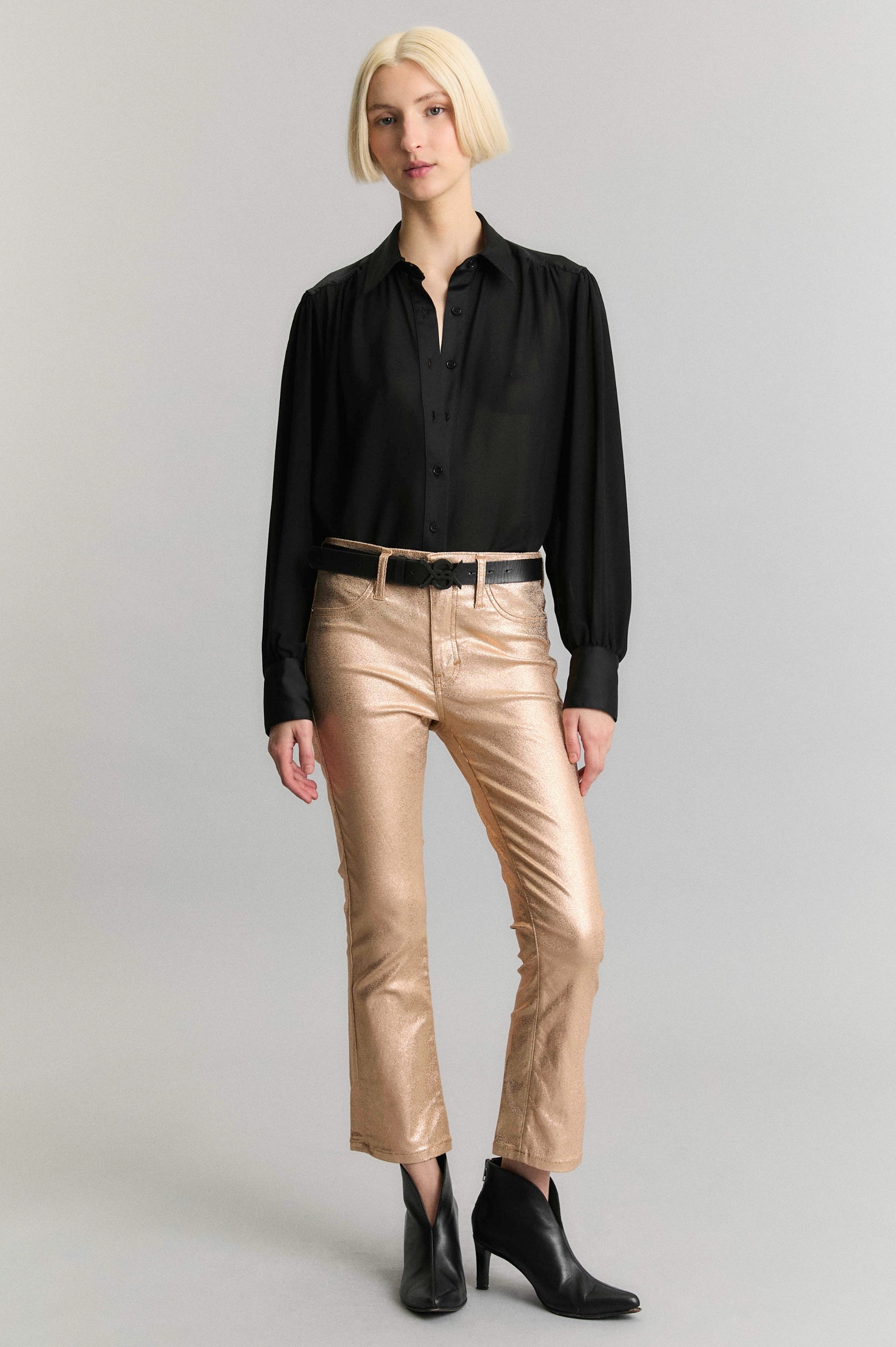 PANTALON LUCKY METALLIC GOLD