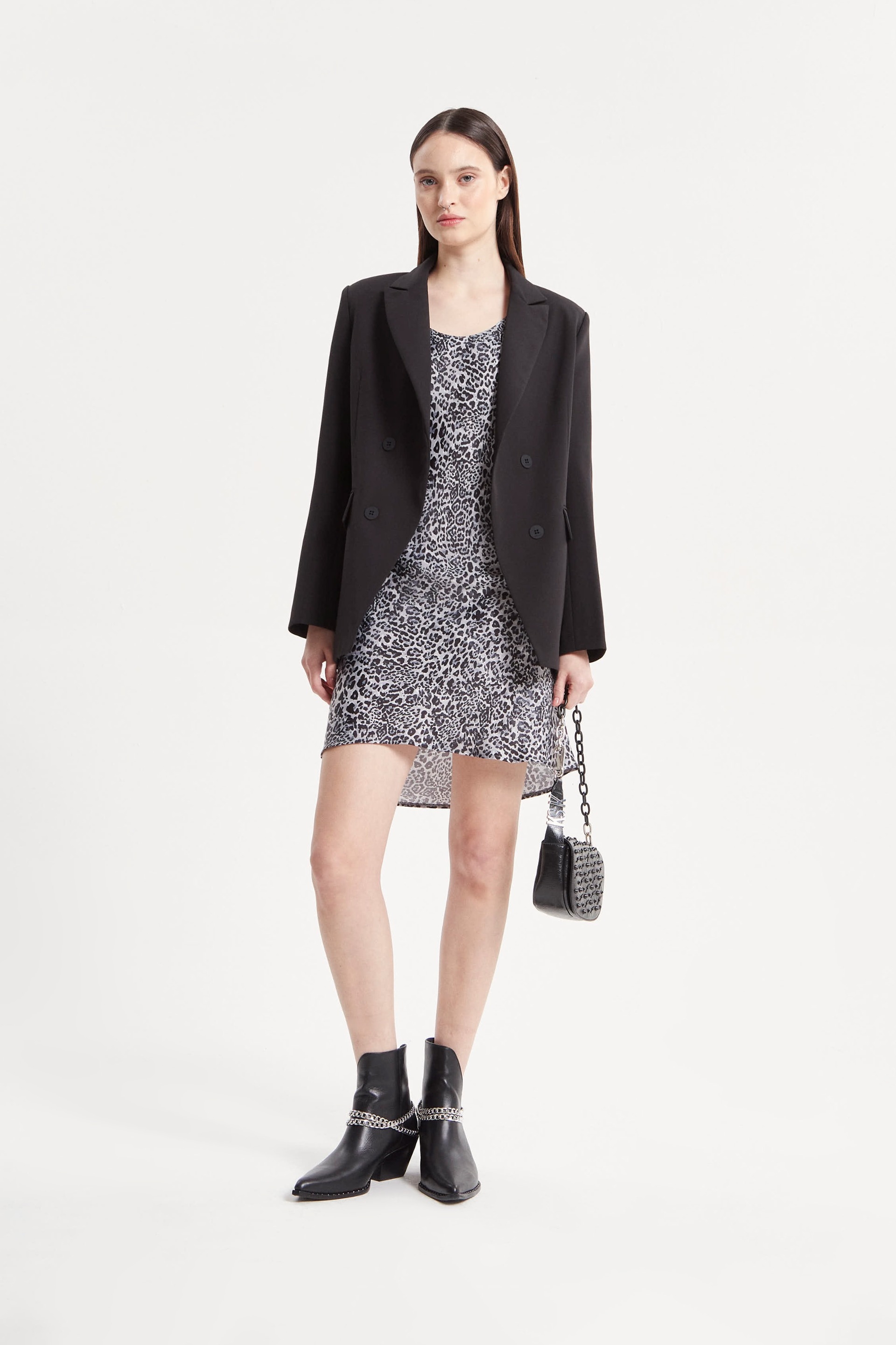 VESTIDO GREY ANIMAL