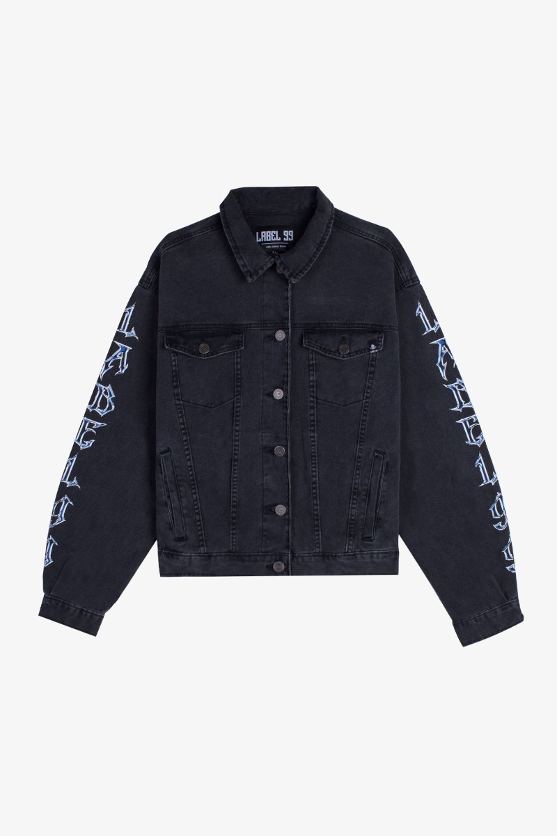 CAMPERA OVER LABEL BLACK