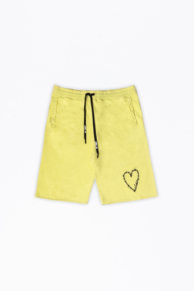 BERMUDA LABEL HEART LIME